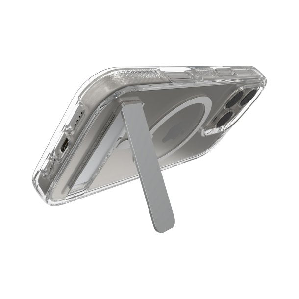 iPhone 16 Pro Zagg Crystal Palace Snap Kickstand Case - Clear