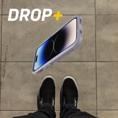 iPhone 14+: Otterbox Defender XT Magsafe Clear Series Case: Clear/Purple