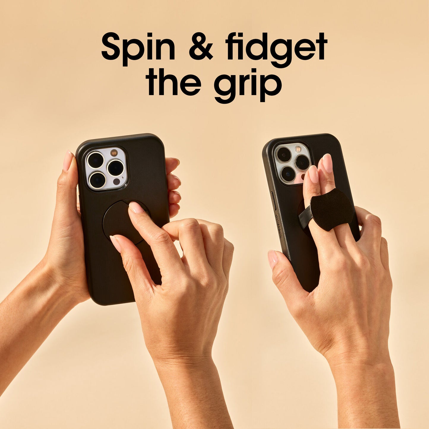 iPhone 14 Pro Otterbox OtterGrip Symmetry Series Case - Orange (Peaches)