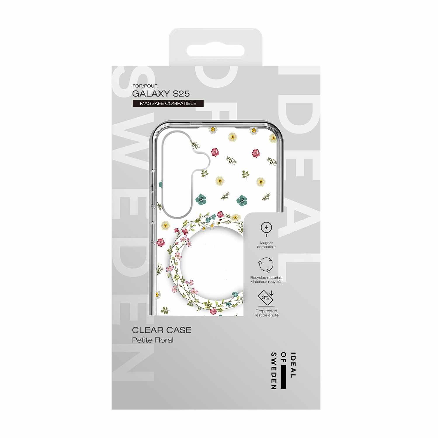 Galaxy S25 Ultra Ideal Of Sweden Clear Magsafe Case - Floral