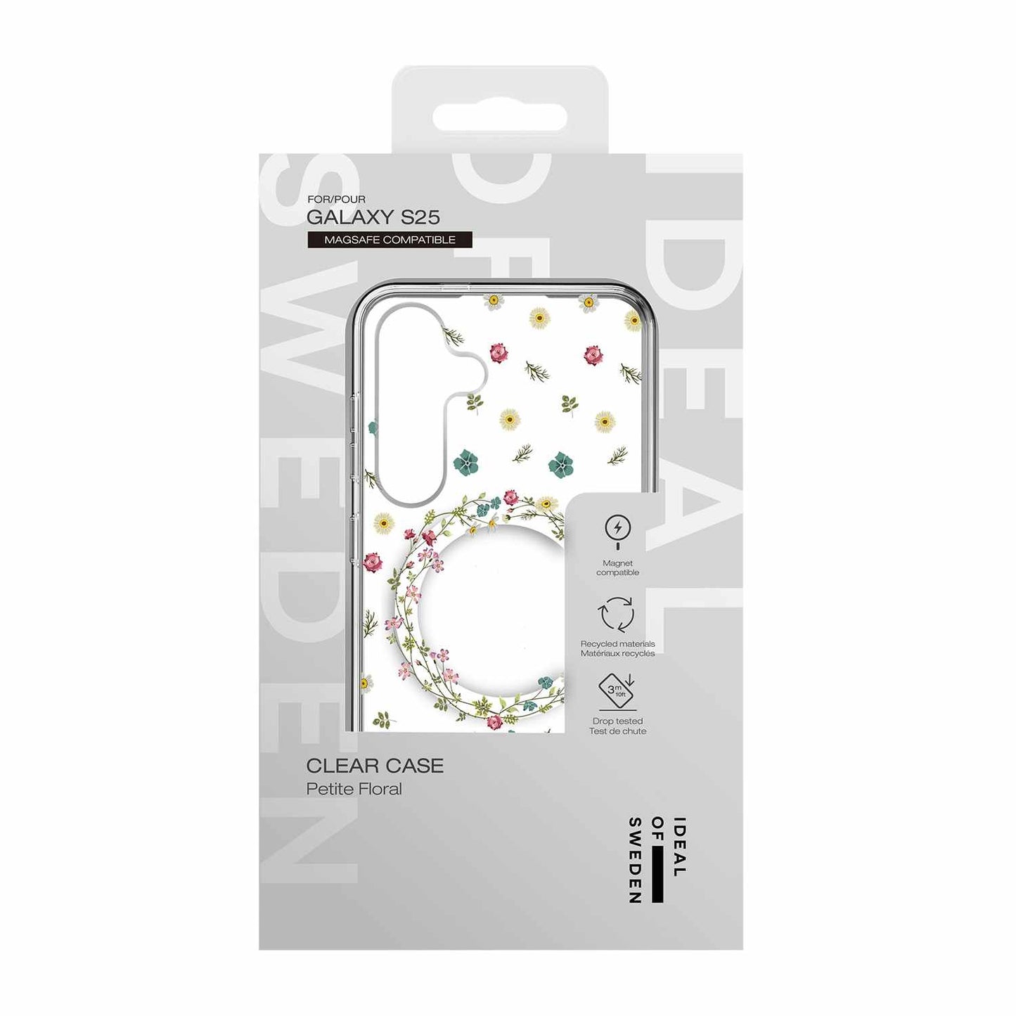 Galaxy S25 Ultra Ideal Of Sweden Clear Magsafe Case - Floral