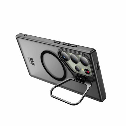 Galaxy S25 Ultra Blu Element Chromatic Kick Magsafe Case - Black using its stand