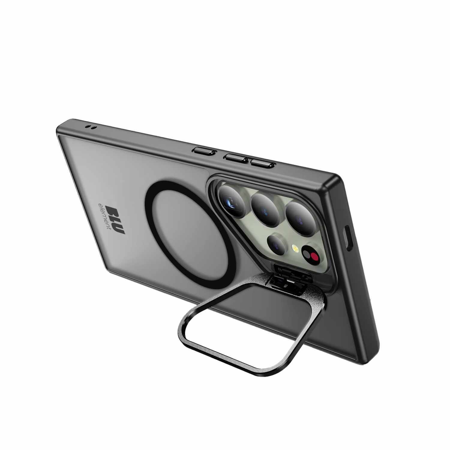 Galaxy S25 Ultra Blu Element Chromatic Kick Magsafe Case - Black using its stand