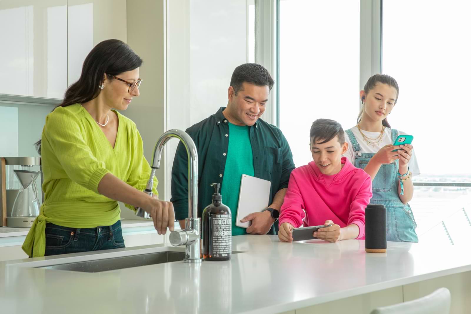 A Family, In The Kitchen