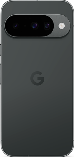 Back view of a black Google Pixel 10 