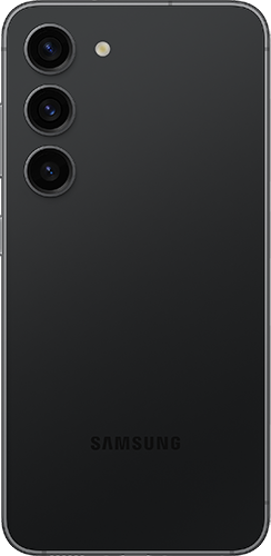 Black Samsung Galaxy S23, As Seen From The Back