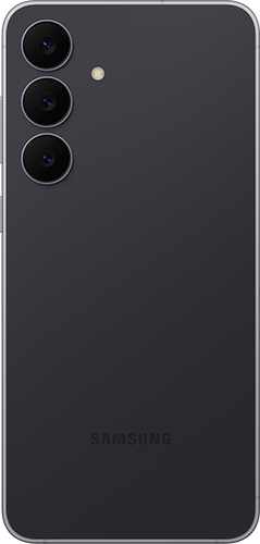 Back view of black Galaxy S25 FE 